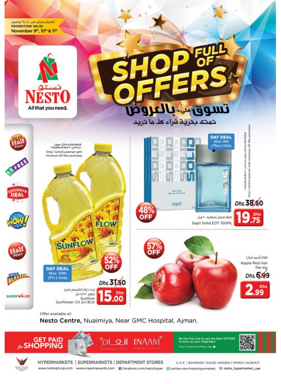 Shop full of Offers Nuaimiya, Ajman from Nesto until 12th November