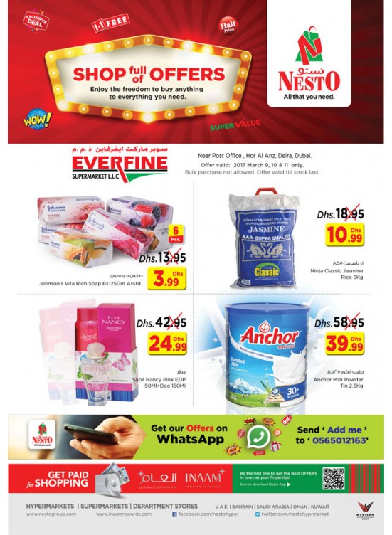 Shop full of Offers at Nesto Everfine Dubai