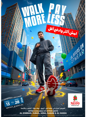 Walk More, Pay Less - Al Khobar, Jubail, Dabab, Mina & Al Ahsa