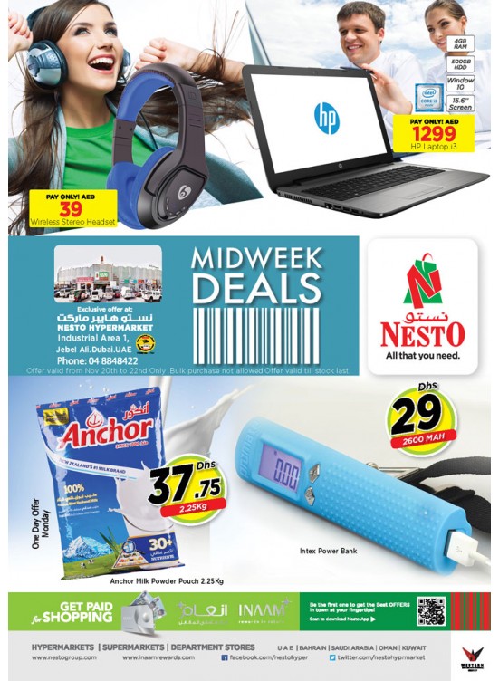 Midweek Deals - Jabel Ali