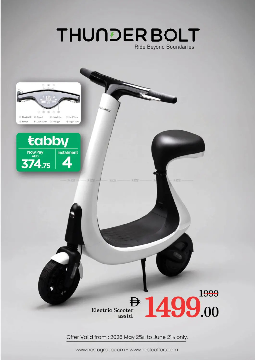 Nesto electric scooter offer UAE