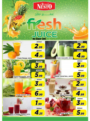 Fresh Juices - Nadd Al Hamar
