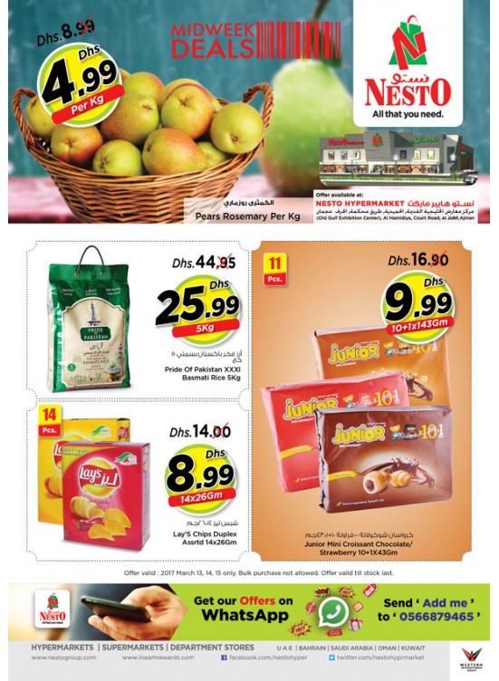 Midweek Deals Nesto At  Jurf Ajman