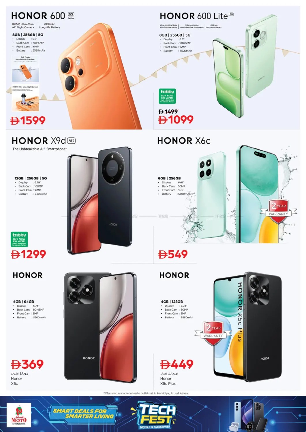 Latest offers from Nesto in UAE – HONOR smartphones page 3