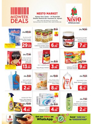 Midweek Deals Nesto At One Tower Rumailah Ajman