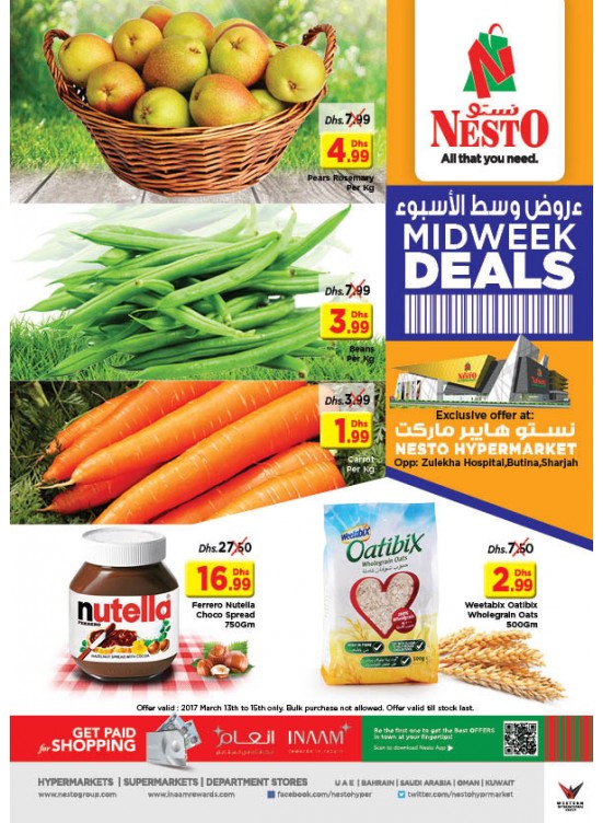 Midweek Deals Nesto At Butina Sharjah