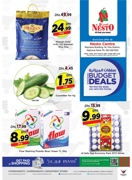 Budget Deals at National Paint Sharjah from Nesto until 19th March