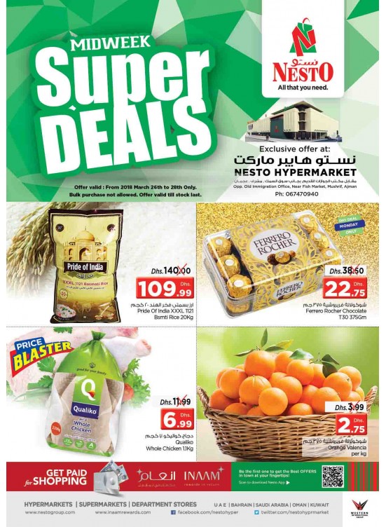 Midweek Deals - Mushrif Ajman