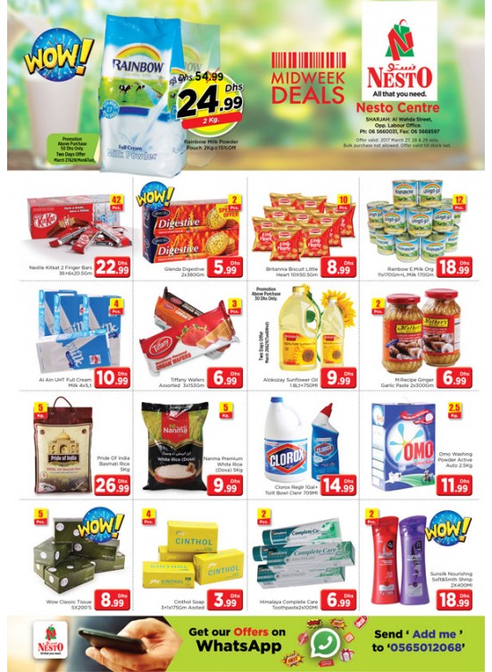 Midweek Deals Nesto At Al Wahada Sharjah