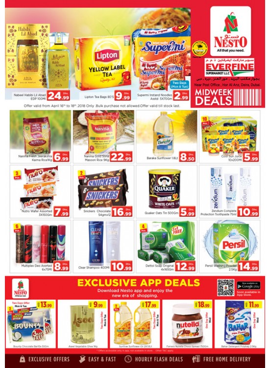 Midweek Deals - Everfine Hor Al Anz