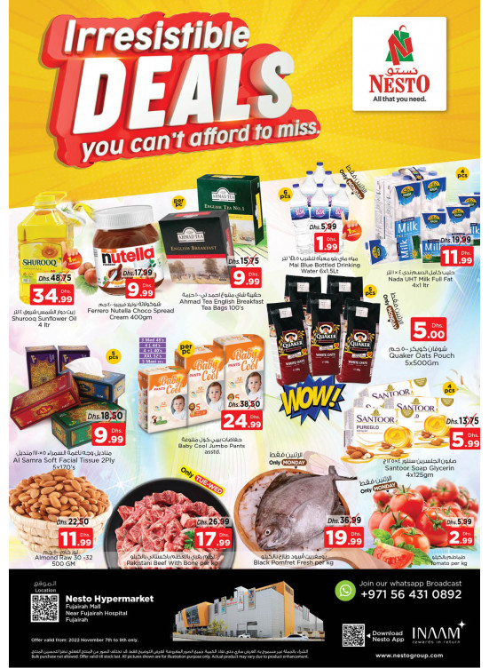 Midweek Deals - Fujairah