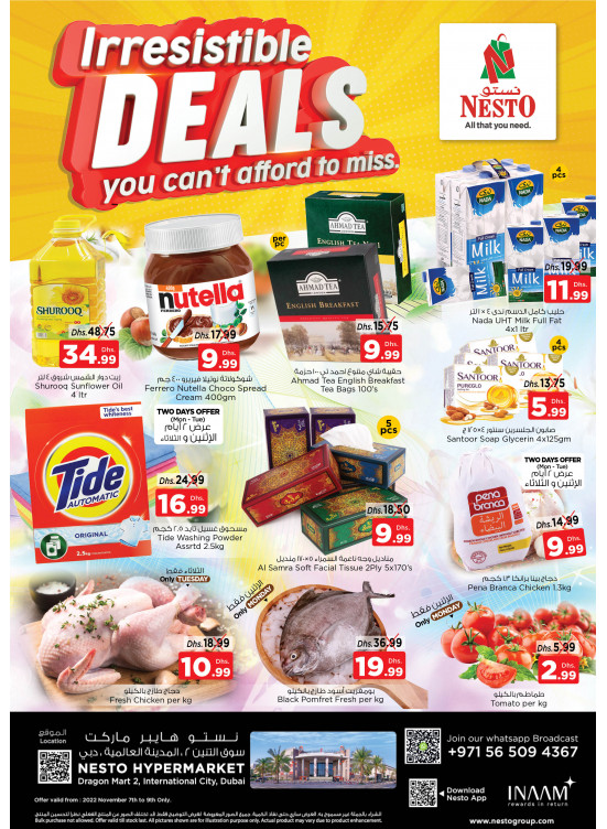 Midweek Deals Dragon Mart 2, Dubai from Nesto until 10th November