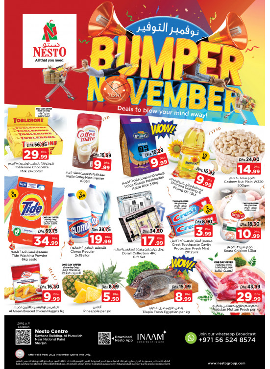 Weekend Grabs National Paints, Sharjah from Nesto until 14th November