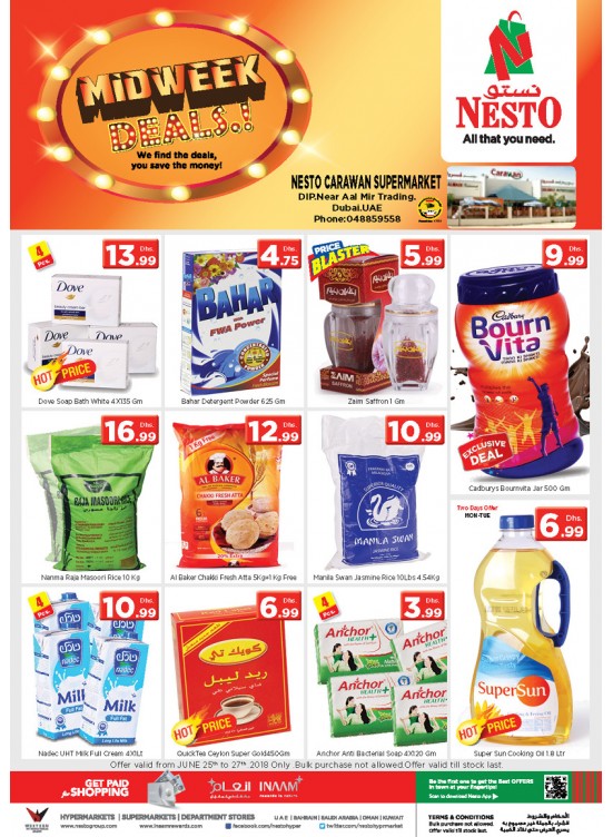 Midweek Deals - Carawan Supermarket, DIP