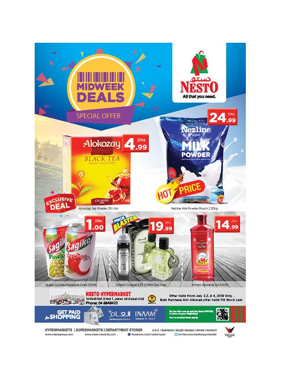 Midweek Deals - Jabel Ali