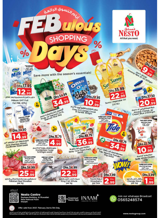 Weekend Grabs National Paints, Sharjah from Nesto until 5th February