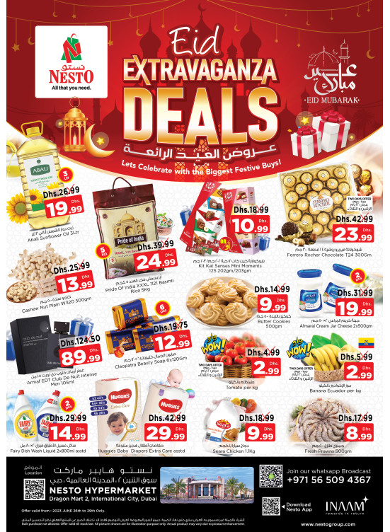 Midweek Deals Dragon Mart 2, Dubai from Nesto until 29th June Nesto