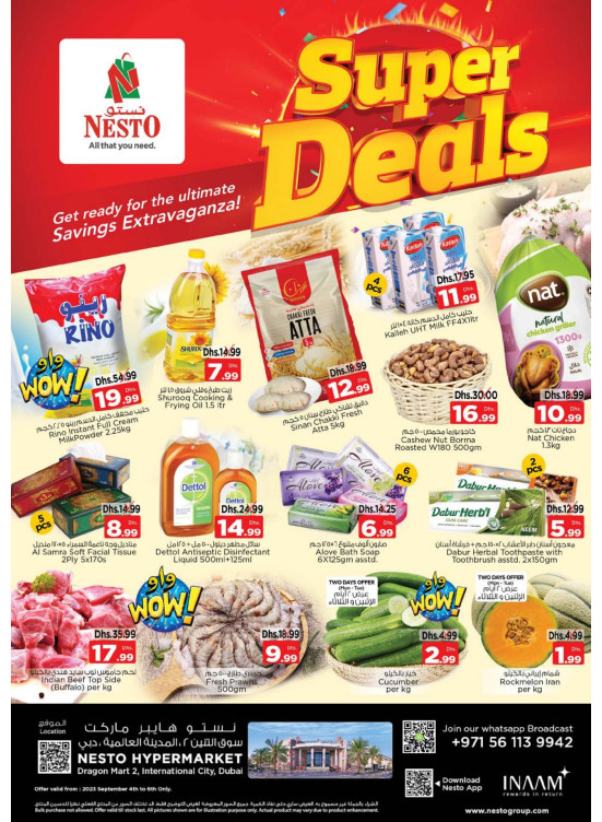 Midweek Deals Dragon Mart 2, Dubai from Nesto until 6th September