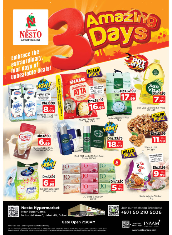 Midweek Deals - Jabel Ali