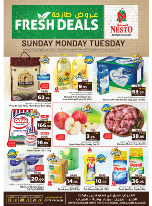 3 Days Fresh Deals - Khubar, Jubail, Mina & Dabab