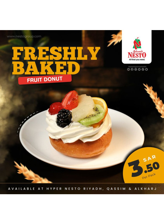 Freshly Baked Fruit Donuts - Riyadh, Qassim & Kharj