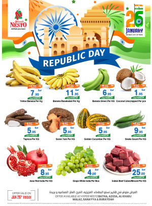 Republic Day Offer - Riyadh & Qassim