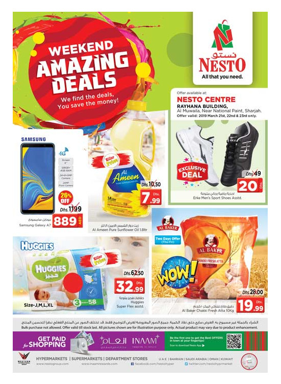 Weekend Grabs National Paint, Sharjah from Nesto until 23rd March