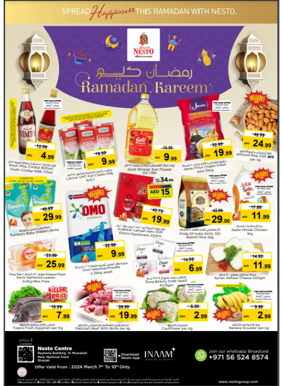 Weekend Grabs National Paints, Sharjah from Nesto until 10th March