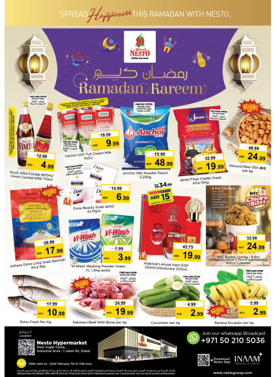 Weekend Grabs Jebel Ali Industrial Area, Dubai from Nesto until 10th