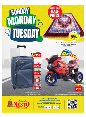 3 Days Deal - Aziziyah, Batha, Malaz & Sanya