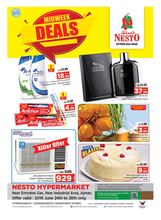 Midweek Deals - Opp. GMC Hospital