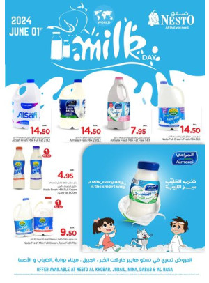 World Milk Day - Al Khobar, Jubail, Mina, Dabab & Al Hassa