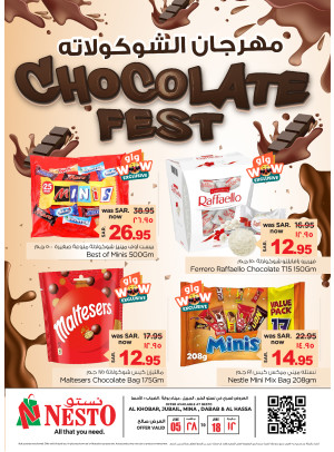 Chocolate Fest - Al Khobar, Jubail, Dabab, Mina & Al Ahsa
