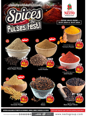 Spices & Pulses Fest - Al Khobar, Jubail, Mina, Dabab & Al Ahsa