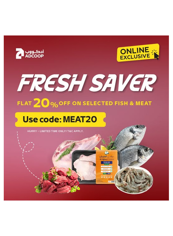 Enjoy A Fresh 20% OFF On Fish & Meat - Adcoops