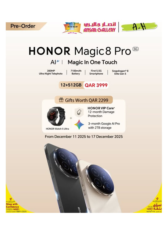 Pre Order Now - HONOR Magic8 Pro Smartphone