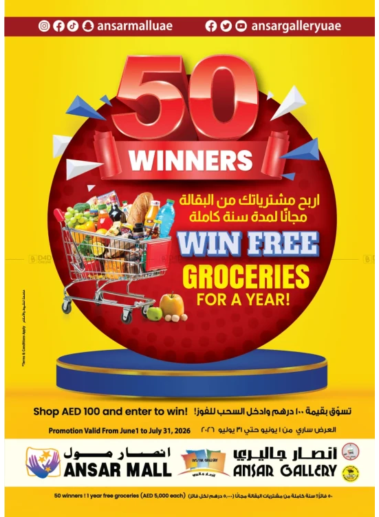 Win Free Groceries For A Year