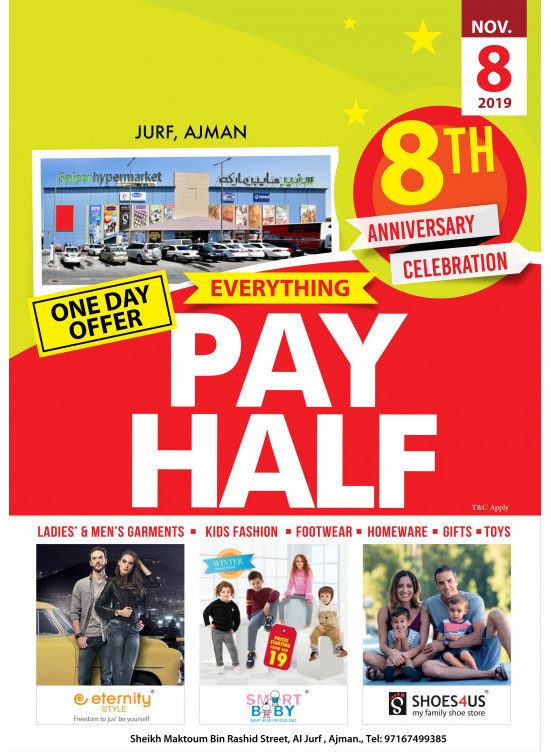8th Anniversary Celebration Offer - Al Jurf, Ajman