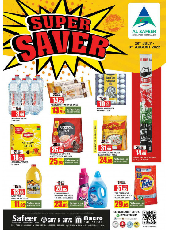 Super Saver from Al Safeer Hypermarket until 3rd August Al Safeer