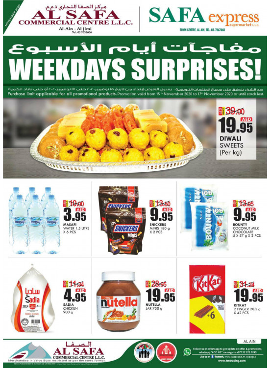 Weekdays Surprises - Al Ain