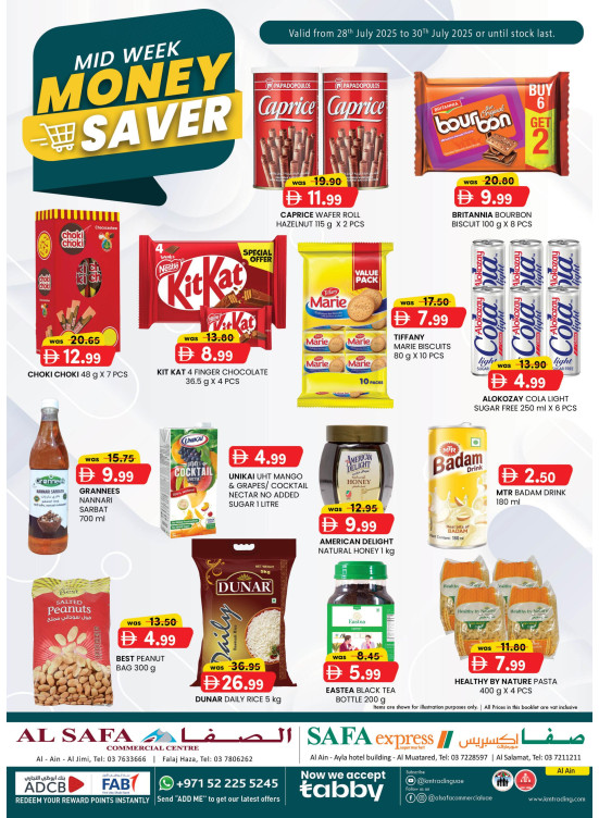 Midweek Money Saver - Al Safa & Safa Express, Al Ain