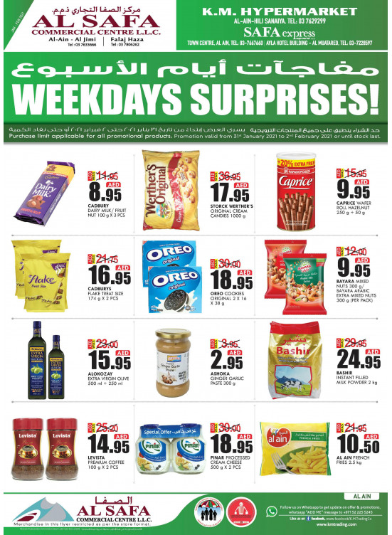 Weekdays Surprises - Al Ain