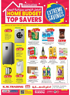 Home Budget Top Savers - Fujairah