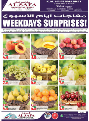 Weekdays Surprises - Al Ain