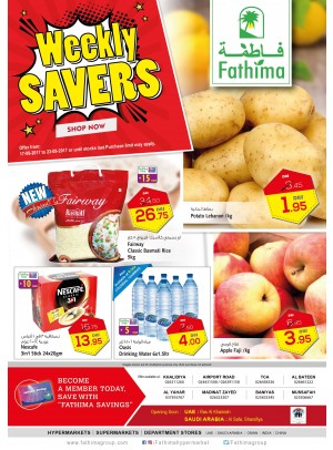 Weekly Savers - Abu Dhabi and Al Ain - Al Yahar Branches