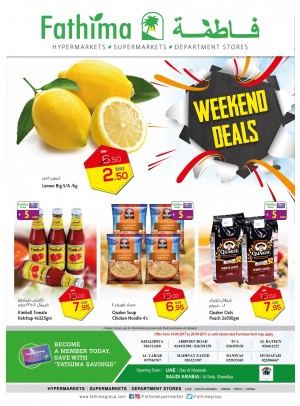 Weekend Deals - Abu Dhabi and Al Ain - Al Yahar Branches