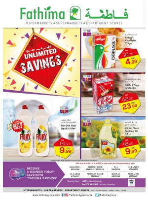 Unlimited Savings - Abu Dhabi and Al Ain- Al Yahar Branches