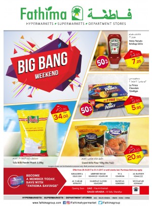 Big Bang Weekend Offers - Abu Dhabi and Al Ain- Al Yahar Branches