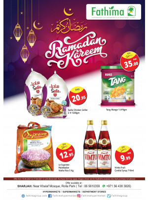 Ramadan 2021 Offers - Sharjah
