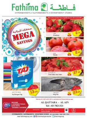 Mega Savings - Al Ain- Al Qattara Branch